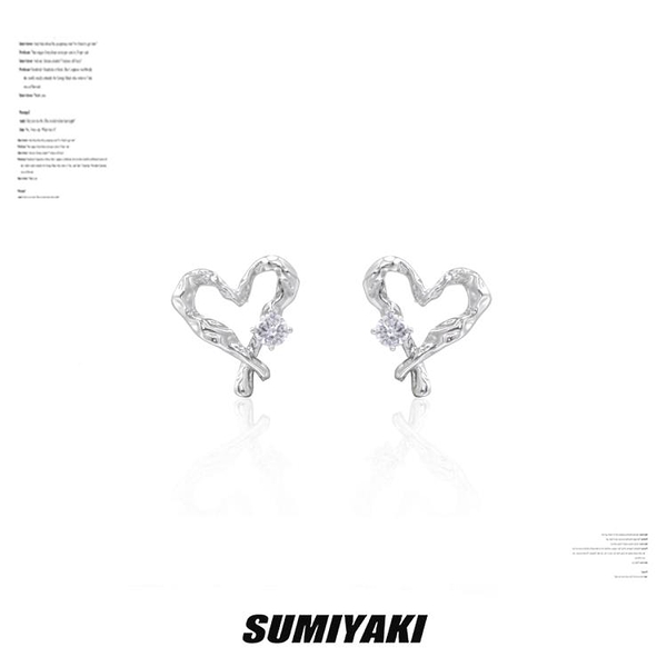 【925純銀耳環】愛心鏤空耳環s925銀針情人節告白禮物小耳釘