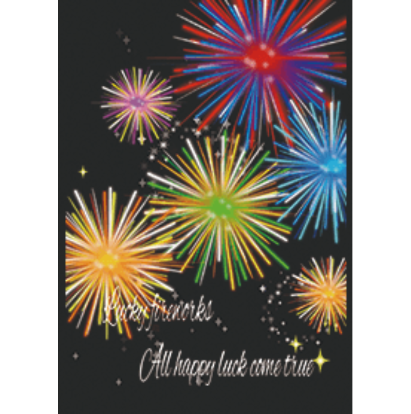 Black Yellow/Fireworks whole luck UP#pop