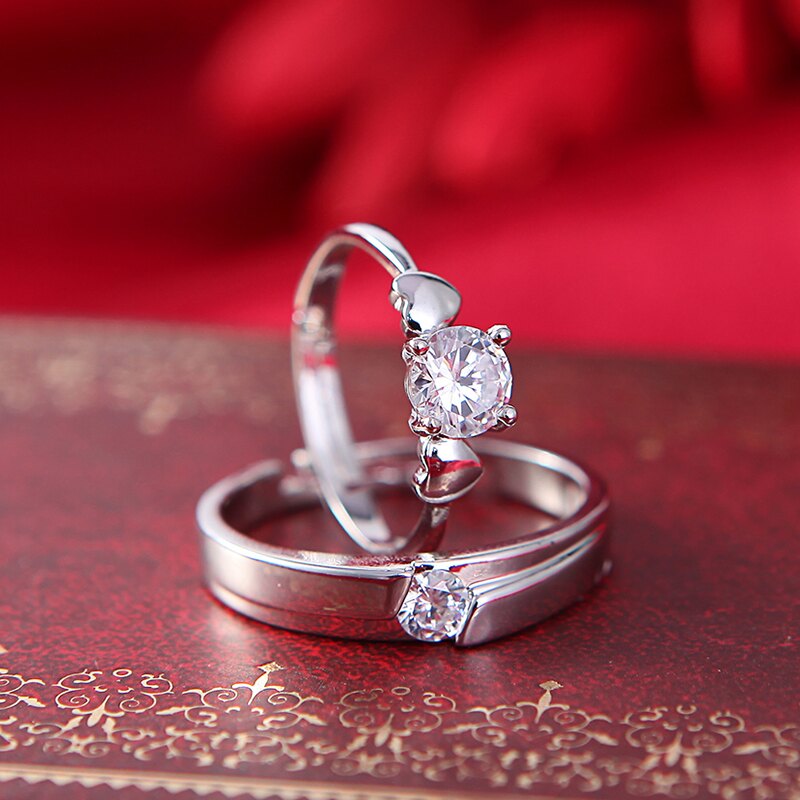 結婚婚禮現場攝影錄像用仿真婚戒男女情侶鉆戒指仿真指環交換對戒