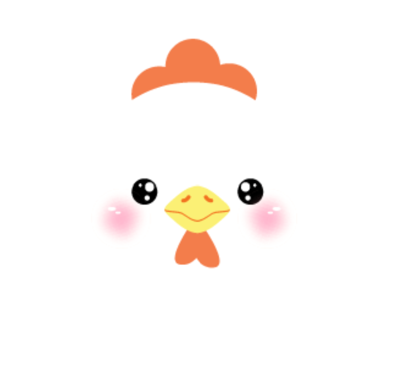 Face White Chicken Theme