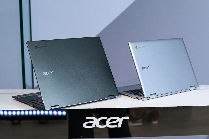 Acer Chromebook Spin 713 與 311 可翻轉設計，符合 Project Athena 驗證