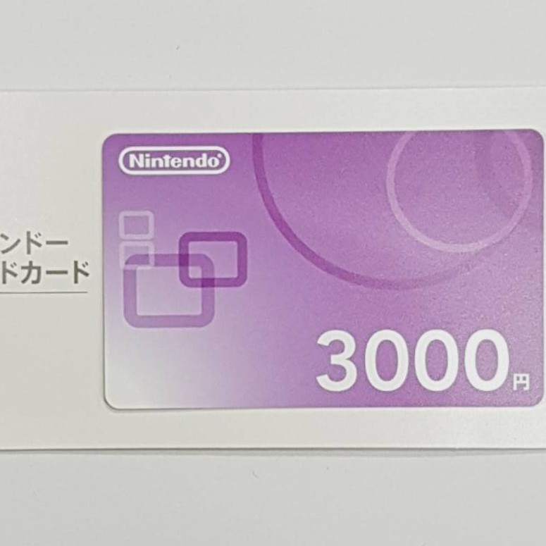 *** 現貨供應. 實體卡片 *** NINTENDO 任天堂 3000點 點數卡 儲值卡 日規機 專用適用 3DS. WIIU. SWITCH .主機 日本線上購物