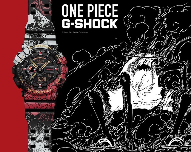 G Shock ワンピース ルフィが成長し強くなっていく姿を表現したコラボ腕時計が発売