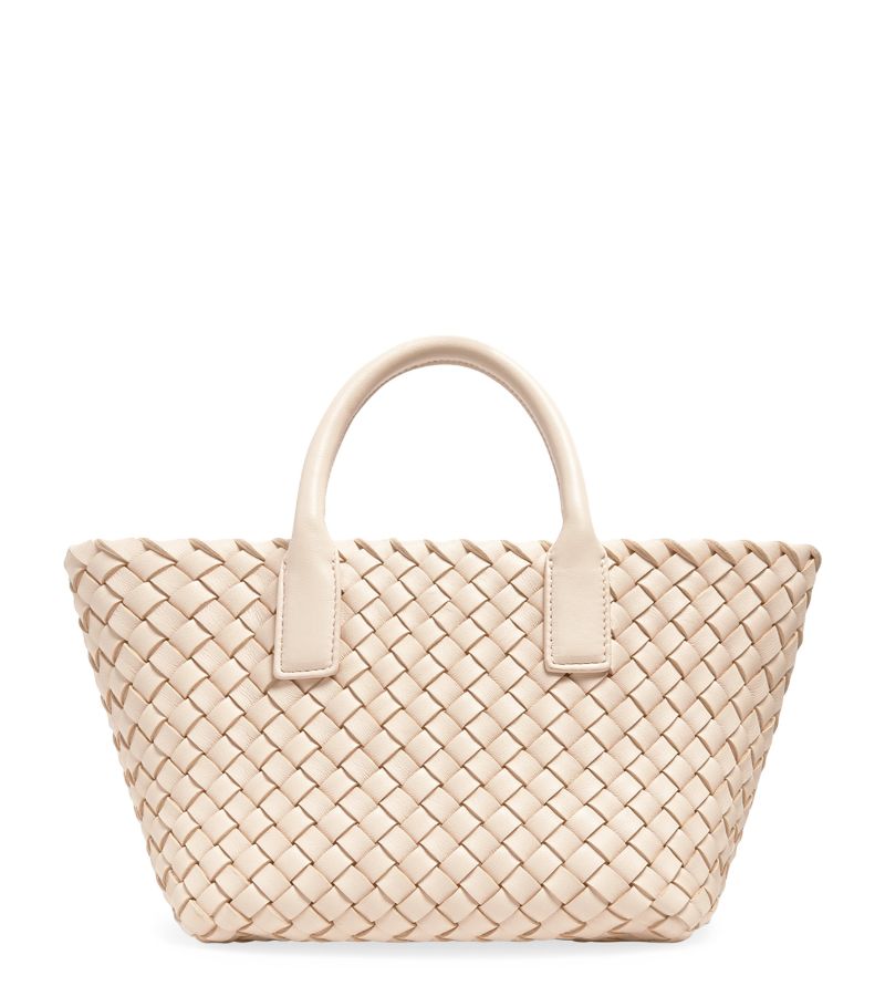 Bottega Veneta Mini Leather Cabat Tote Bag