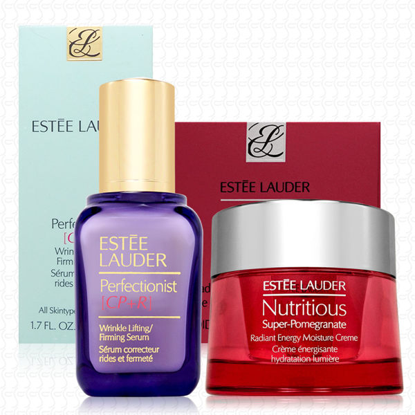 ESTEE LAUDER雅詩蘭黛 CP+R抗皺緊緻精華50ml+微循環保濕凝霜50ml