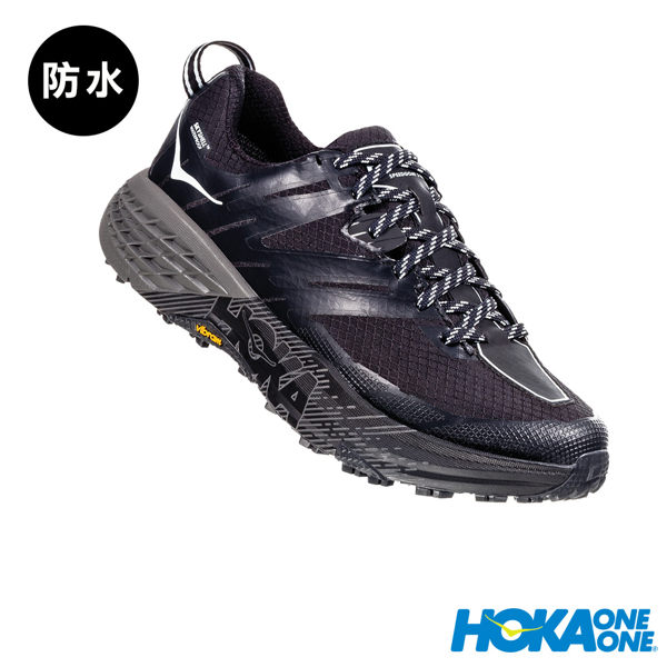 【線上體育】 HOKA ONE ONE女 Speedgoat 3 WP 野跑鞋 黑/自然光