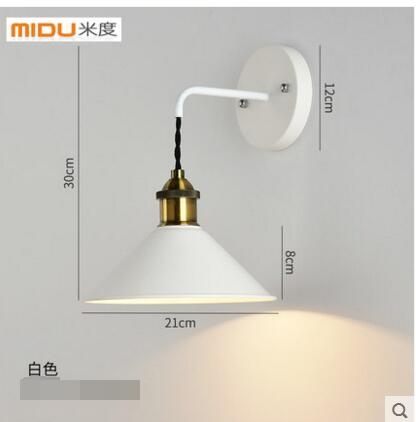 彩色馬卡龍燈具創意臥室壁燈走廊過道樓梯牆壁燈簡約客廳燈（白色）