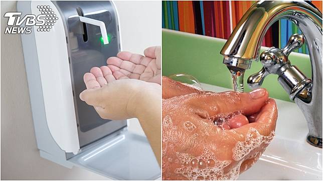 許多人會洗手後，再使用酒精消毒，認為可以有雙重防護。(示意圖。圖／TVBS)