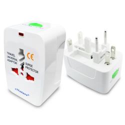 ◎■ 電源指示燈設計 ■ 收納方便，不占空間|◎■ 插座安全防護設計 ■ 適用多國電源插座|◎商品名稱:(一組3入)【eNature全球通】AS03出國旅行必備Allinone萬用型電源插座類型:萬用