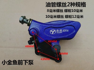 《機車剎車與配件》電動車碟剎下泵電摩油剎前后卡鉗踏闆摩托車迅鷹巧格小龜王剎車泵