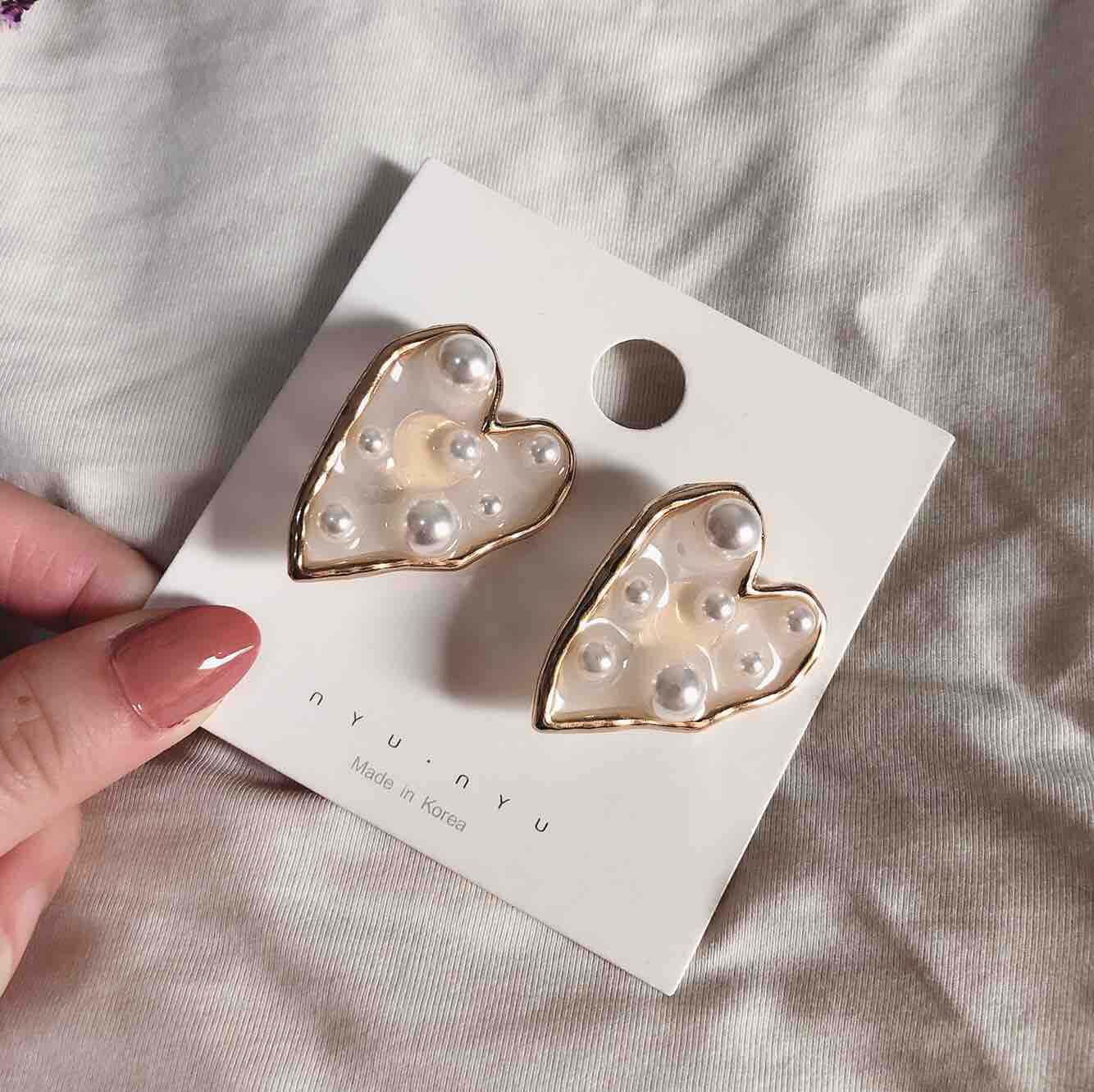 韓國楊丞琳必備愛心耳夾