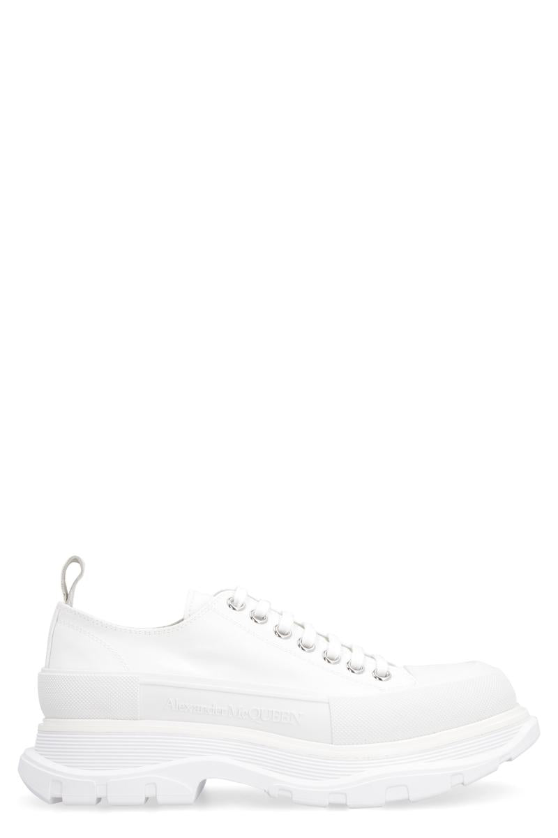 ALEXANDER MCQUEEN TREAD SLICK LOW-TOP CANVAS SNEAKERS