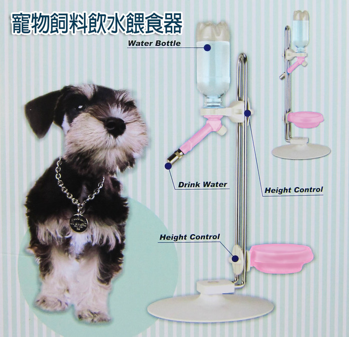 台灣製造，品質牢靠、極簡時尚，專利精品內附：狗碗、飲水器、pet水瓶 ，可調整高度範圍45cm