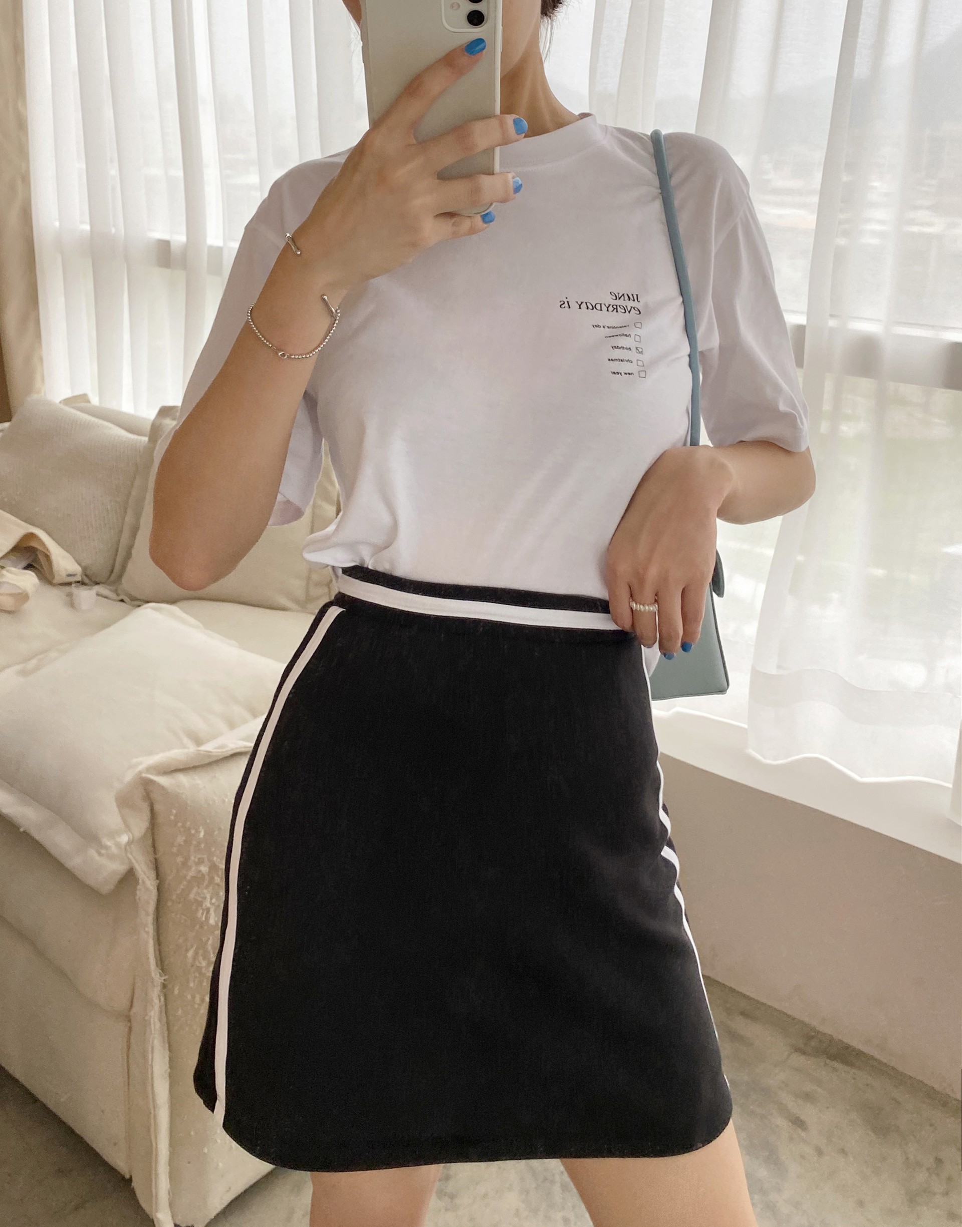 台灣製造/PAZZO自訂開發布料/配色腰結及兩側配條造型/有內裡/後中有拉鍊