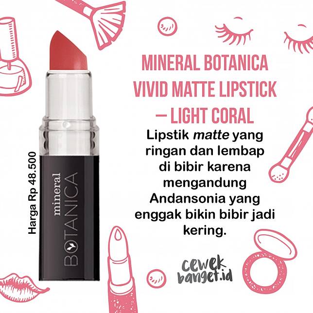 Rekomendasi 8 Lipstik Lokal Warna Coral Yang Cocok Untuk