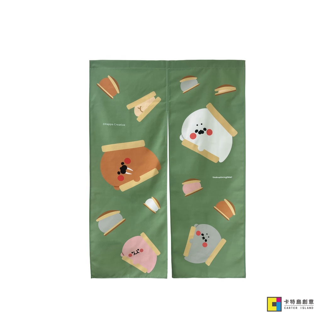 [無所事事小海豹] 小海豹銅鑼燒冰淇淋門簾