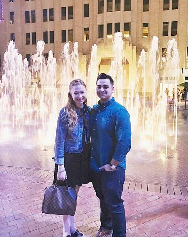 Jordan Norkett dan Abbie, perempuan yang saat ini sudah menjadi istrinya. (Instagram)