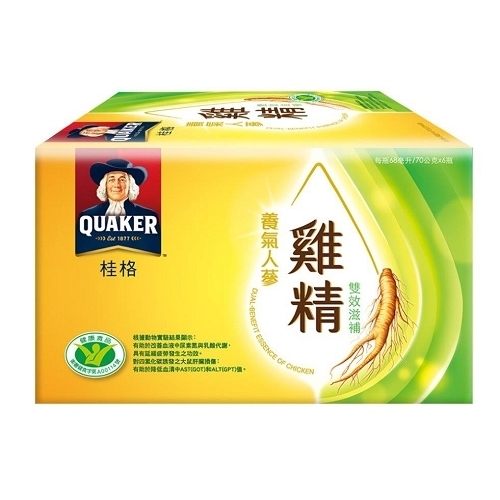 桂格養氣人蔘雞精雙效滋補68ml*6【愛買】