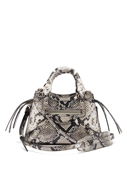 Balenciaga - Neo Classic City Mini Python-effect Leather Bag - Womens - Python