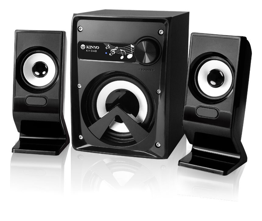 ■ 立體感造型設計，動感時尚 ■ 高級木質低音喇叭，重低音強勁有力 ■ 全音域副機喇叭，音質清晰飽滿 ■ 炫藍LED電源指示燈 ■ 可連接電腦、平板電腦、筆電、手機、MP3、遊戲機…等。 商品規格 ．