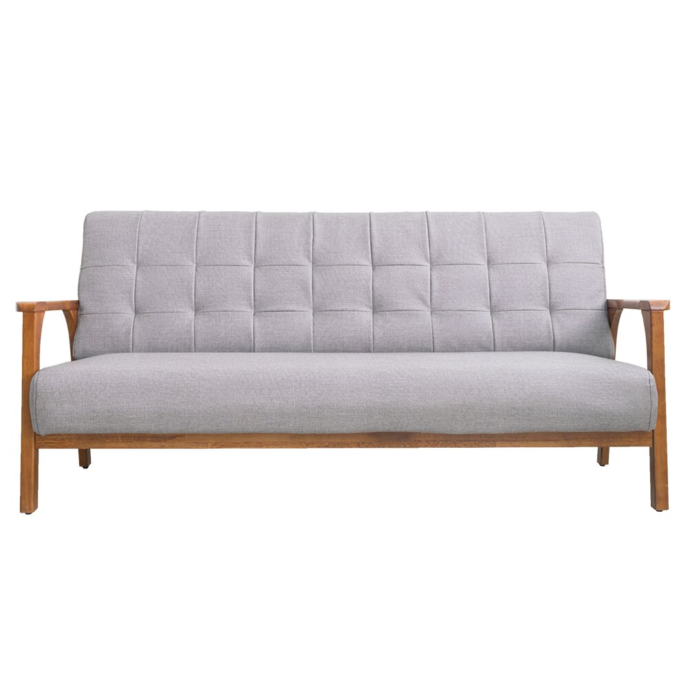 沙發/傢俱/客廳擺設 布魯克 實木 仿貓抓皮 三人沙發 dayneeds