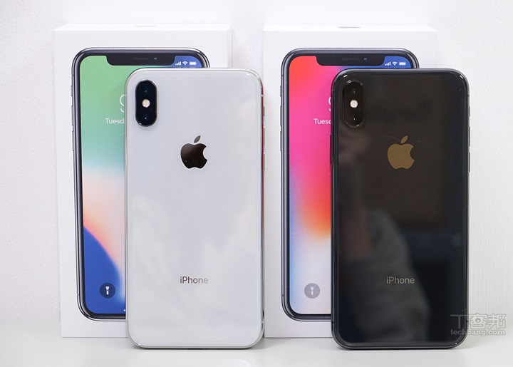 iPhone X 太空灰、銀色開箱，Geekbench 跑分破萬