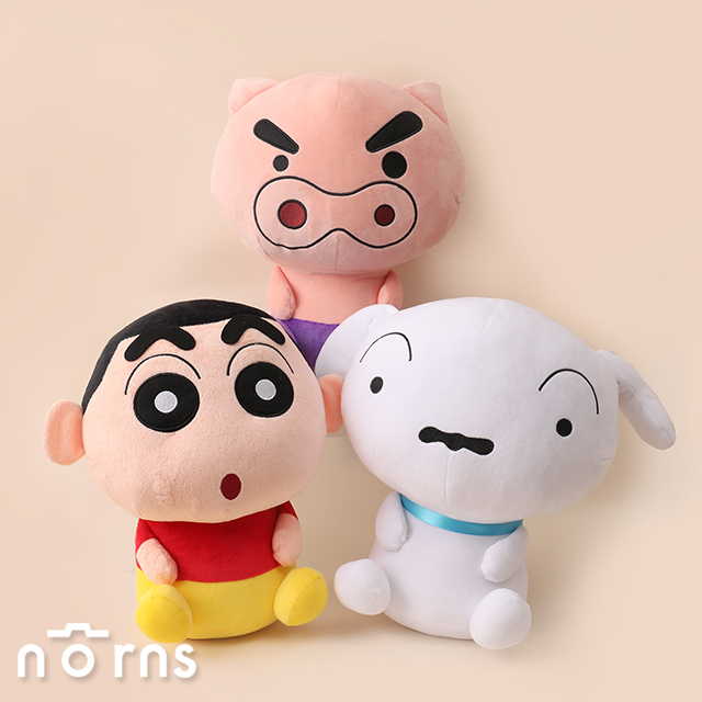 蠟筆小新玩偶 Q版大頭系列13吋- Norns 正版授權 小白 巧克比鱷魚 肥嘟嘟佐衛門 絨毛娃娃
