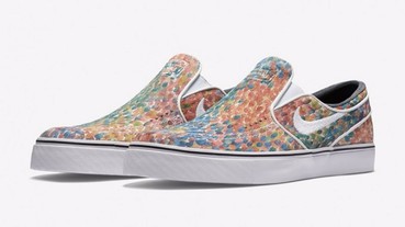 夏日繽紛懶人鞋！Nike SB Stefan Janoski Slip-On 展現獨特水彩畫風！
