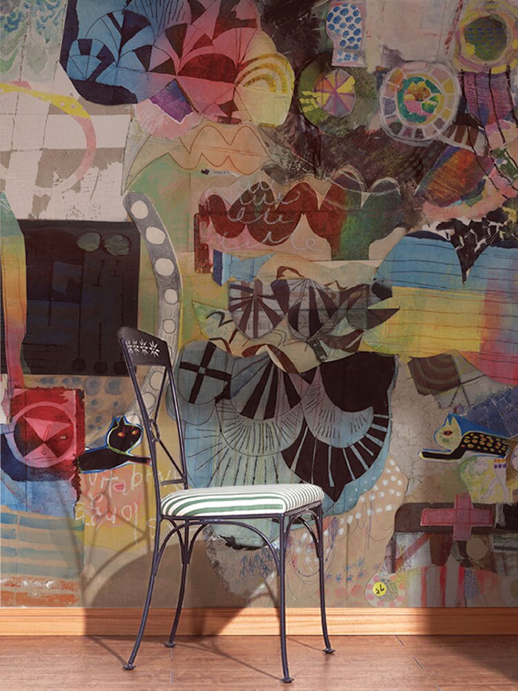 【WALLTZ】 Tomomi Kimura / A Monument to Fantasy 壁紙 「訂貨單位188cm277.4cm/套（一套四張壁板）」