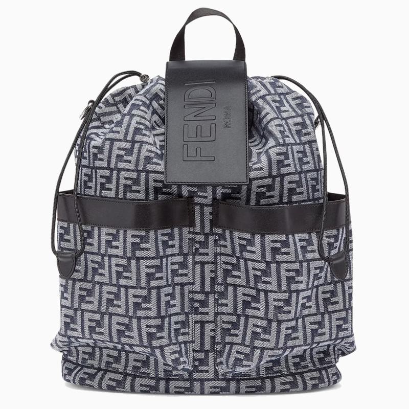 FENDI Medium Strike backpack in denim