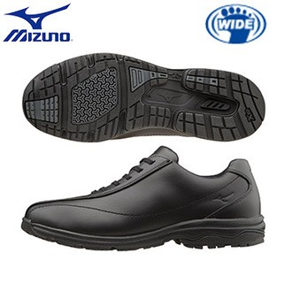 【美津濃MIZUNO】WAVE LD40 IV 第4代日本大人氣寬楦健走鞋-黑/ 男-原價4280元