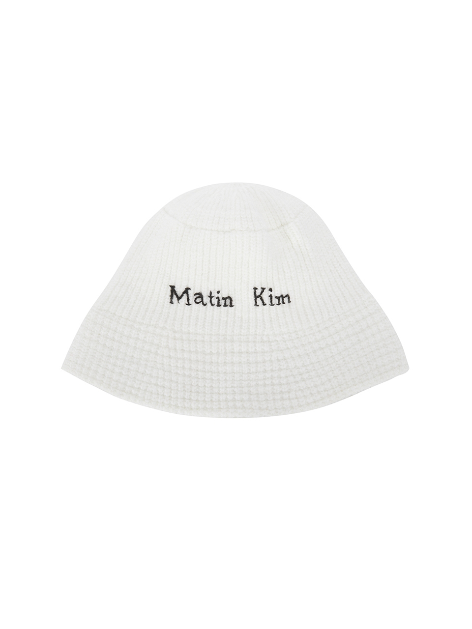 Matin Kim Logo Knit Bucket Hat