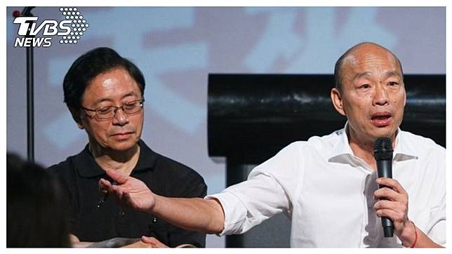 國民黨總統候選人韓國瑜(右)將在11月11日正式宣布副手人選為前行政院長張善政(左)。   圖／中央社