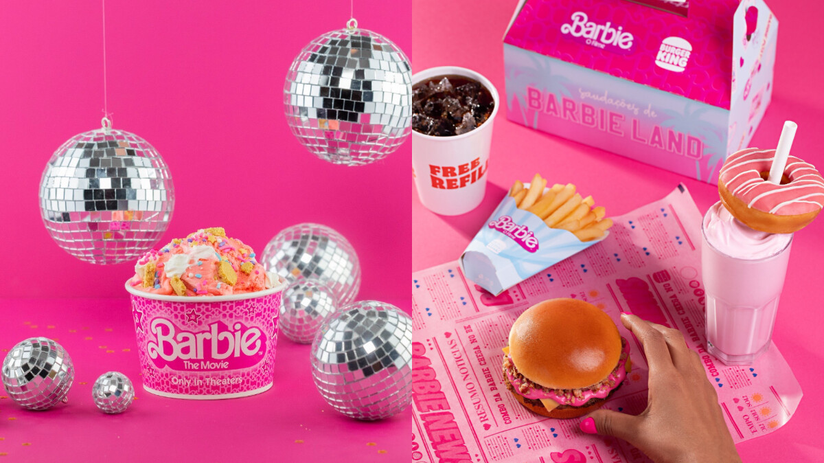 這些芭比聯名食物超吸睛！甜甜圈、冰淇淋滿足甜點控，粉色漢堡套餐超夢幻