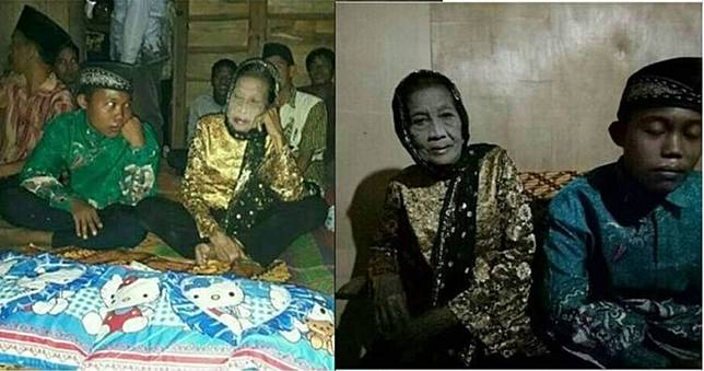 Ini 8 Foto Pernikahan Remaja 16 Tahun & Nenek 71 Tahun yang Jadi Viral
