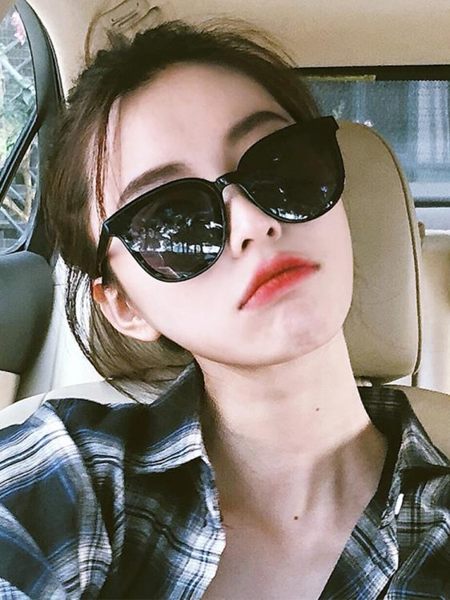 墨鏡網紅墨鏡潮女2018新款韓版gm太陽鏡2019復古個性街拍偏 晶彩生活