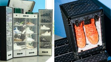 鞋盒比球鞋還要貴？LV 推出超猛「球鞋行李箱」讓你一次帶 14 雙球鞋出國！網友：這捨不得托運吧？