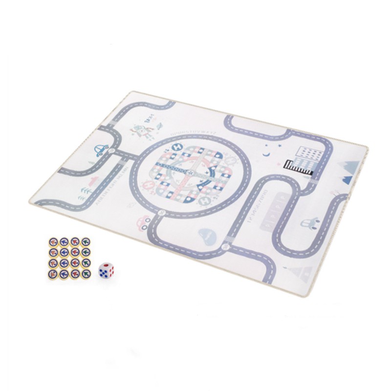樂時 飛行棋遊戲墊 地毯式飛機棋 親子遊戲 客廳家用防水單面遊戲毯 寶寶兒童益智棋類玩具