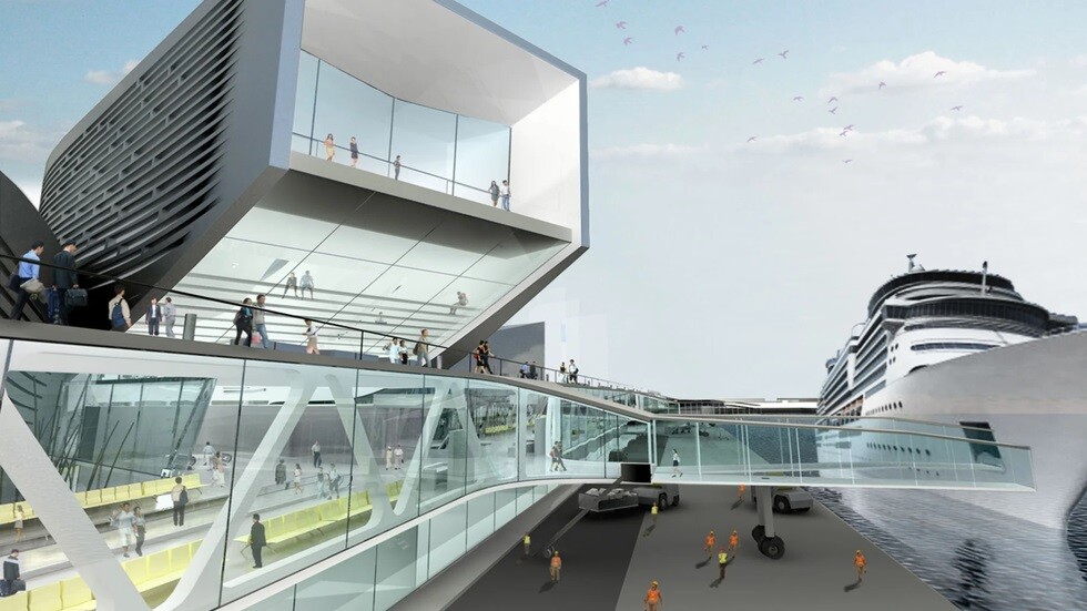 「高雄港埠旅運中心」正式啟用！全3D曲面帷幕建築，戶外空間「海韻藝術廣場」搶先開放