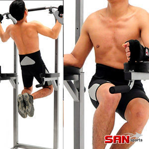 單雙槓結合操作，設伏地挺身器n主要鍛鍊手臂腹肌、肢體肌耐力n九段高低調整，適各種身高使用