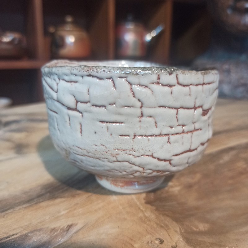 志野茶碗陳炫亨手創陶瓦斯窯燒