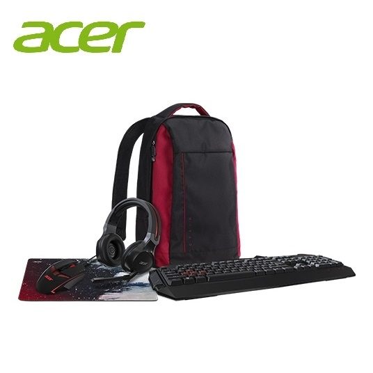 [富廉網]【Acer】Nitro 5 in 1 大全配組合包 背包/滑鼠/鼠墊/耳機/鍵盤