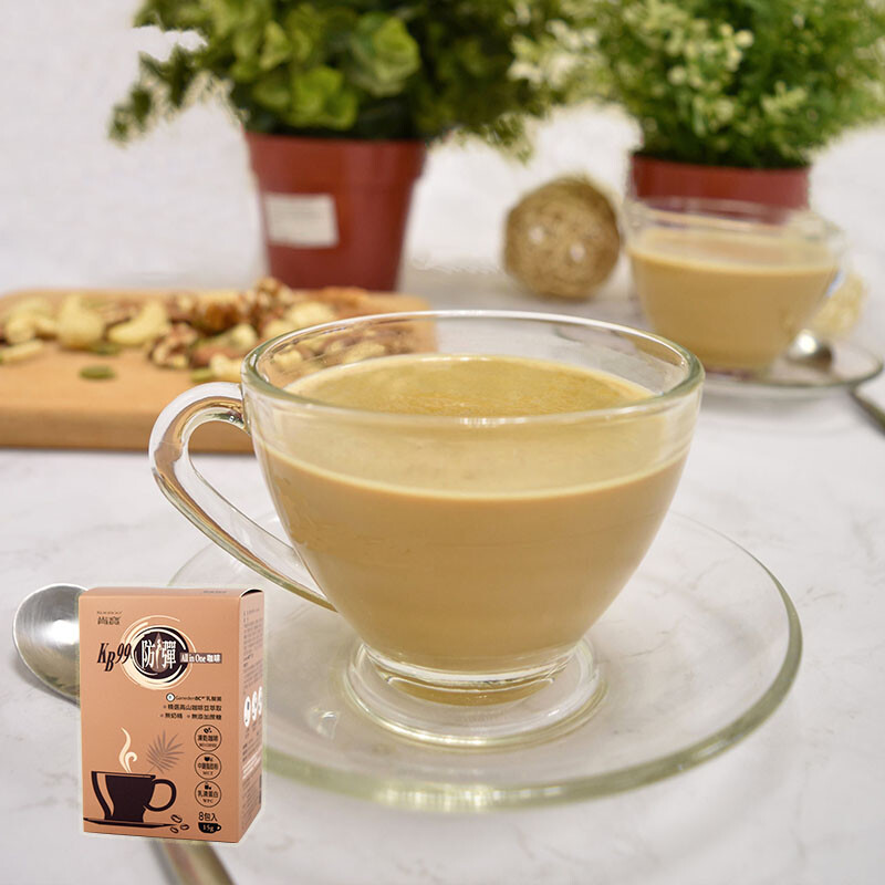 in One咖啡為麗多團隊專業研發，以防彈飲食一書所述防彈咖啡為主軸，設計成書中防彈咖啡具同樣功效的防彈咖啡隨身包。營養組成更優質、不油膩，且不需使用果汁機，即沖即飲好方便。其中所使用完全符合防彈飲食