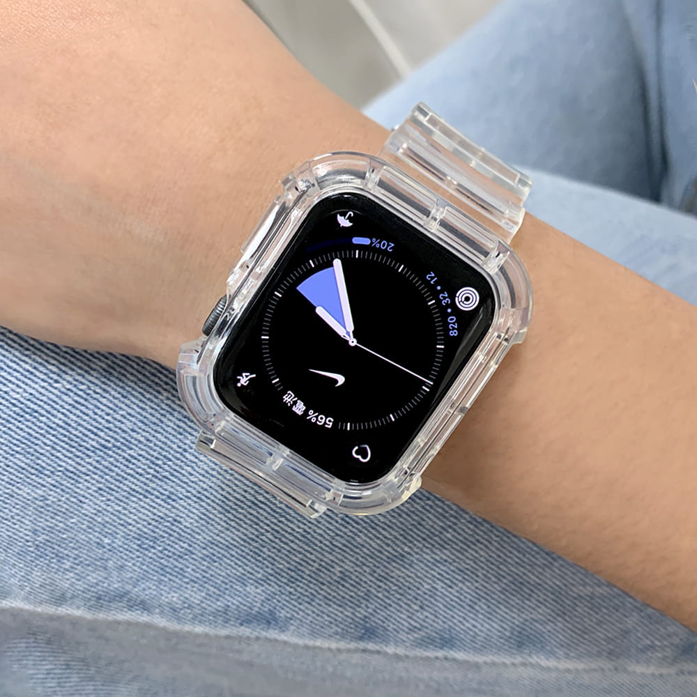 Apple Watch 42/44mm規格通用全透明TPU材質 防水防汗