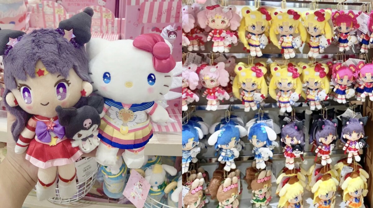 KITTY化身月野兔！三麗鷗Ｘ美少女戰士聯名登場，KITTY露娜玩偶太萌，變身器收納袋必收