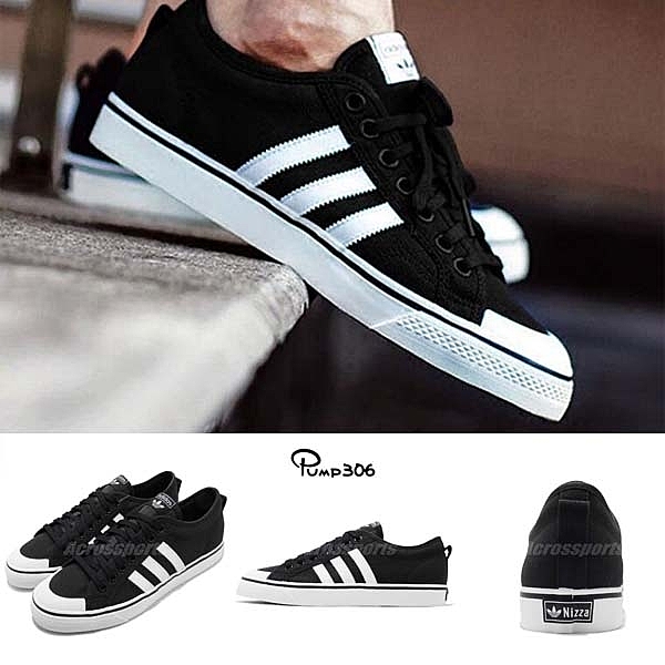 愛迪達 Originals 三葉草 百搭款 男女款 黑白 膠底設計