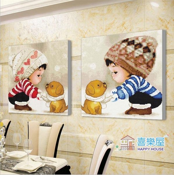 5D鉆石畫新款卡通人物可愛兒童客廳貼鉆鉆石十字繡臥室小幅鉆石繡