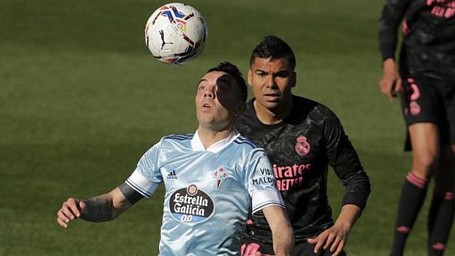 FOTO: Menang 3-1 atas Celta Vigo, Real Madrid Gusur Barcelona dari Posisi ke-2 - Iago Aspas; Casemiro