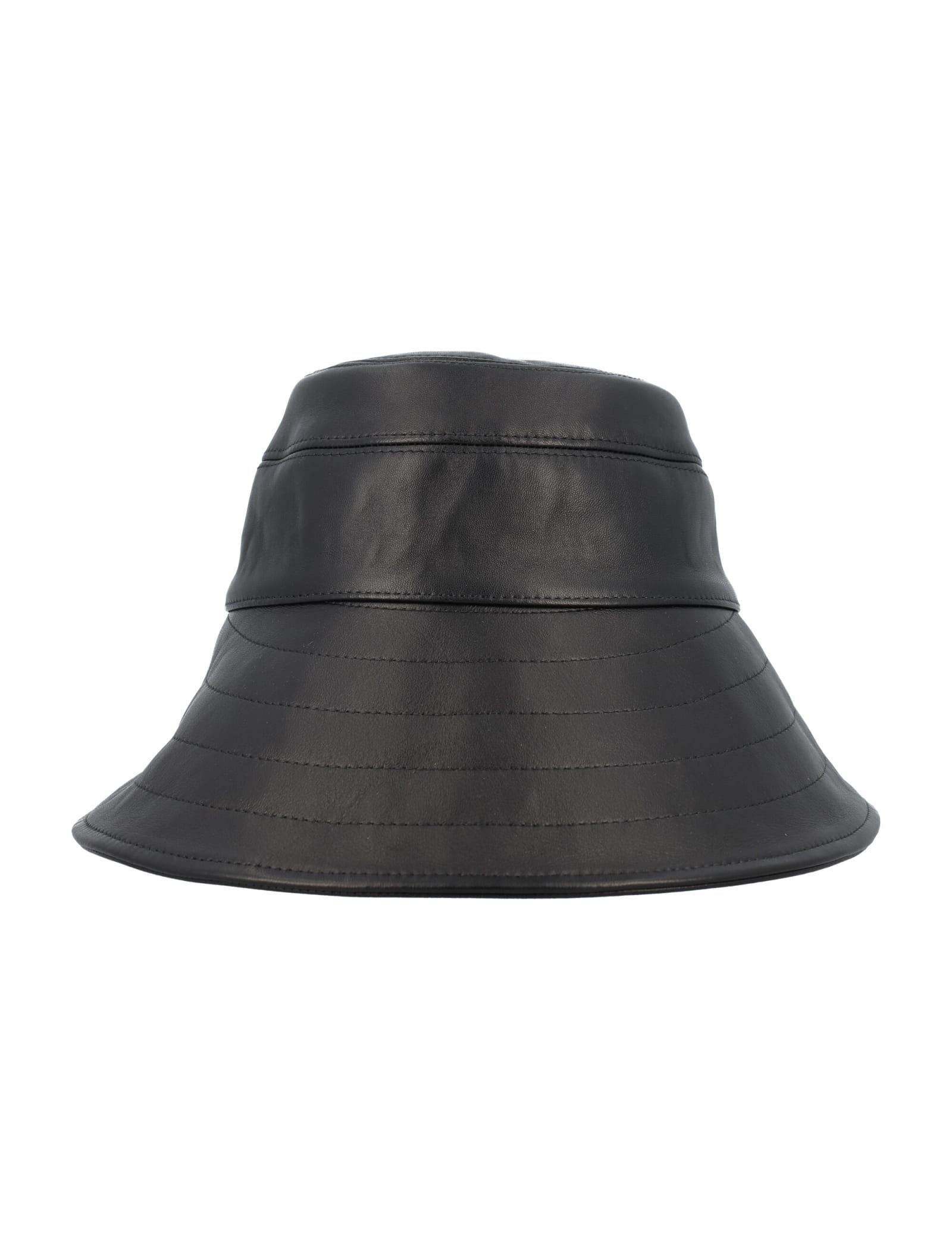 The Attico Leather Bucket Hat