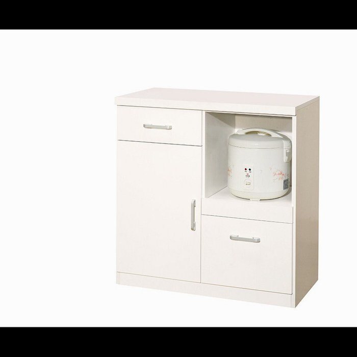 【石川家居】YU-388-6 白色香奈兒2.7尺餐櫃下座 (不含其他商品) 台北到高雄滿三千搭配車趟免運